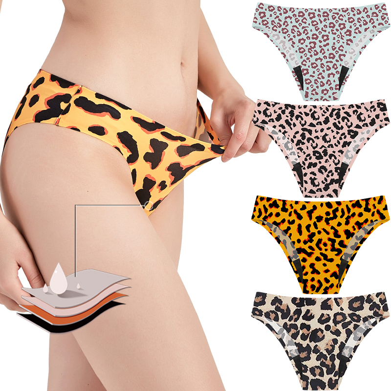 Period Panty Absorbent - Menstrual Period Panties 4-Layer Leakproof Heavy