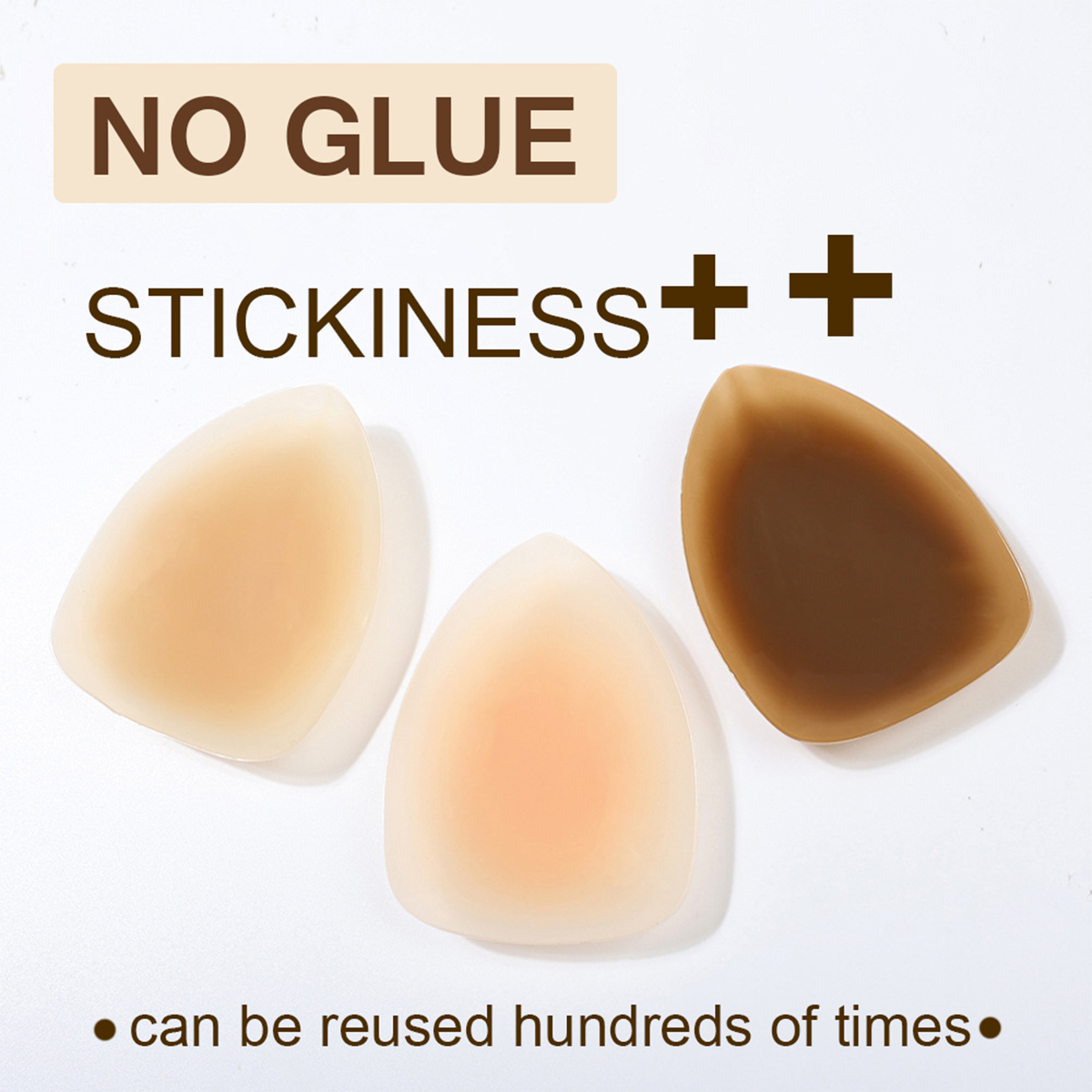 Reusable No Glue Triangle Lift - Nipple Cover Pasties 评论和价格