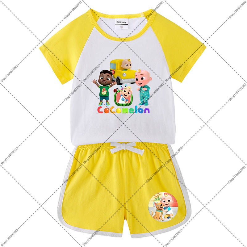2PCS Cocomelons Kids T-shirts  - Boyshort Underwear 评论和价格