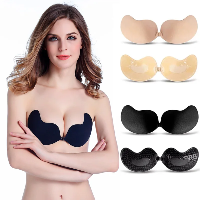 Sexy Women's bra Invisible Pus - Silicone Bra Adhesive 评论和价格