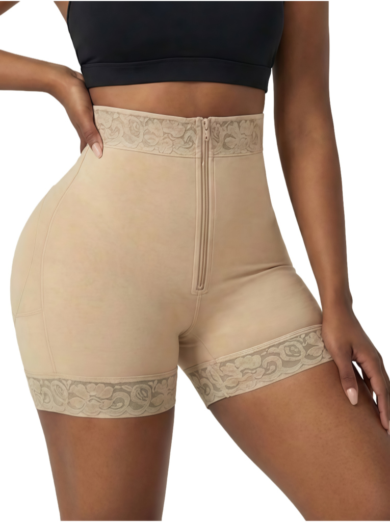 High-Waisted Butt Lifter Panti - Boyshort Underwear 评论和价格