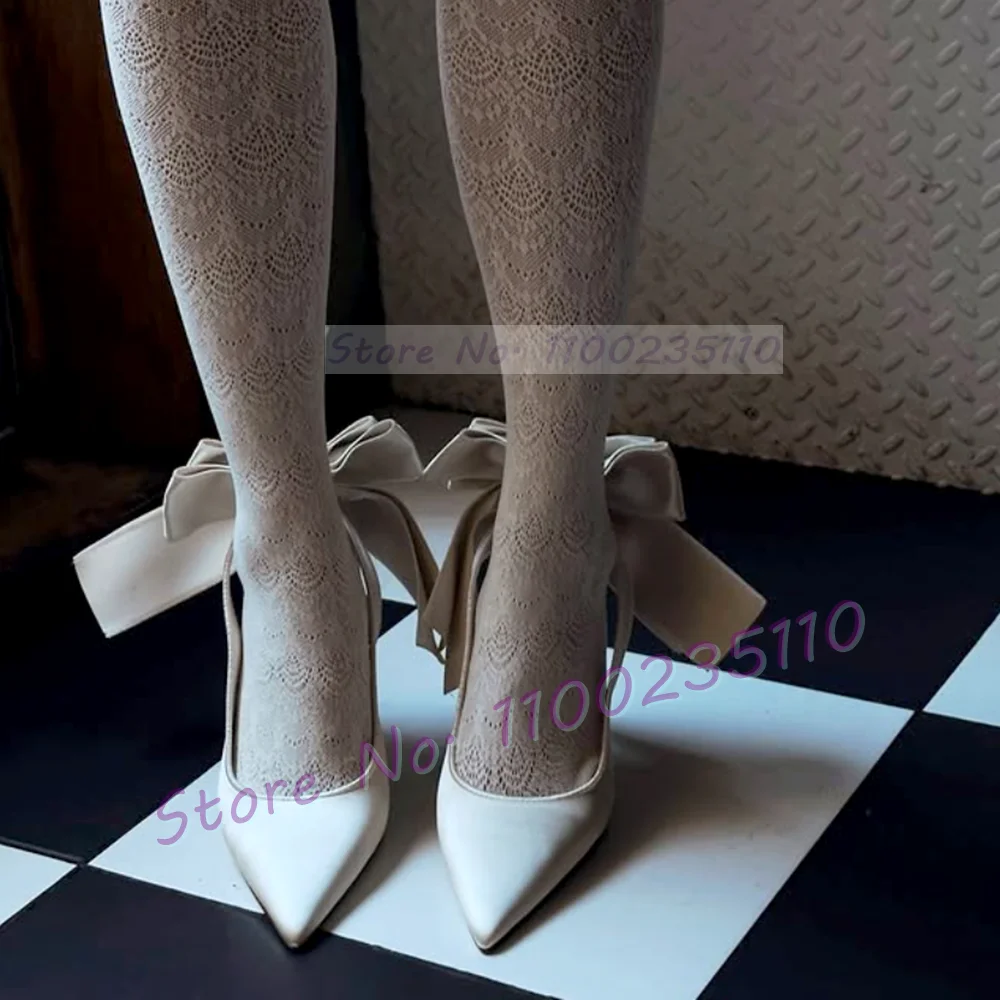 White Sleek Satin Pointed Toe  - Slip Dress Satin 评论和价格