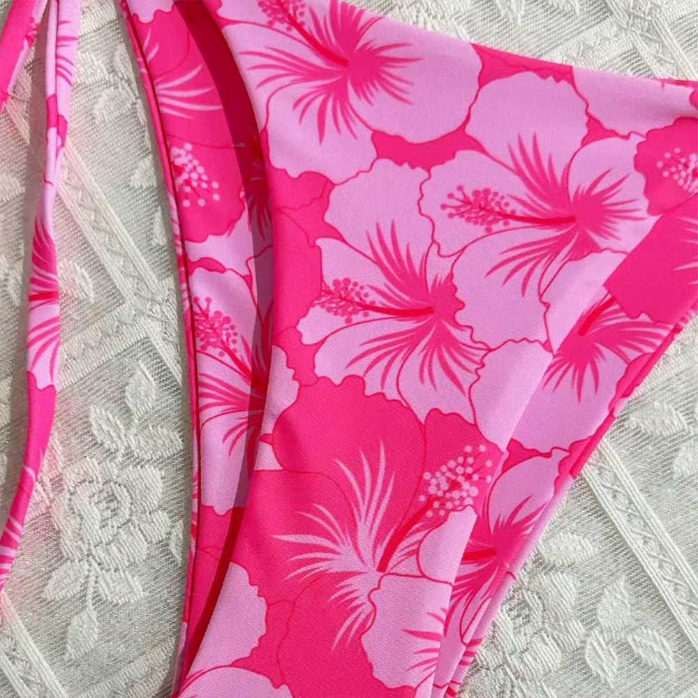Women's Printed Vest Bikini+Th - Thong Bikini Women 评论和价格