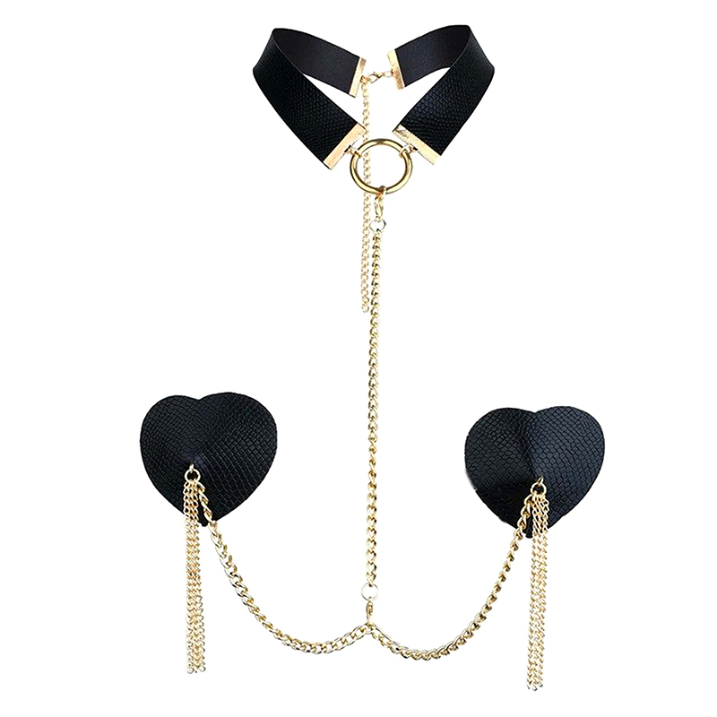 Sexy Metal Chain Linked Nipple - Nipple Cover Pasties 评论和价格