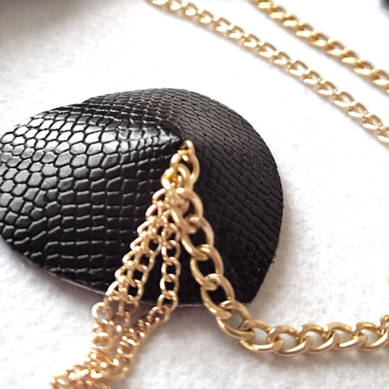 Sexy Metal Chain Linked Nipple - Nipple Cover Pasties 评论和价格