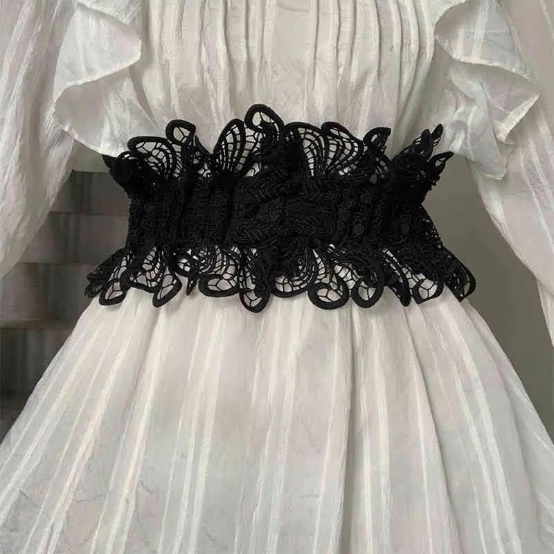 Elegant Lace Wide Waist Belt f - Corset Waist Cinch 评论和价格