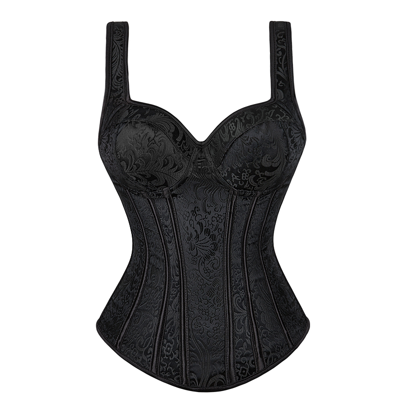 Women Corset with Straps Black - Corset Waist Cinch 评论和价格