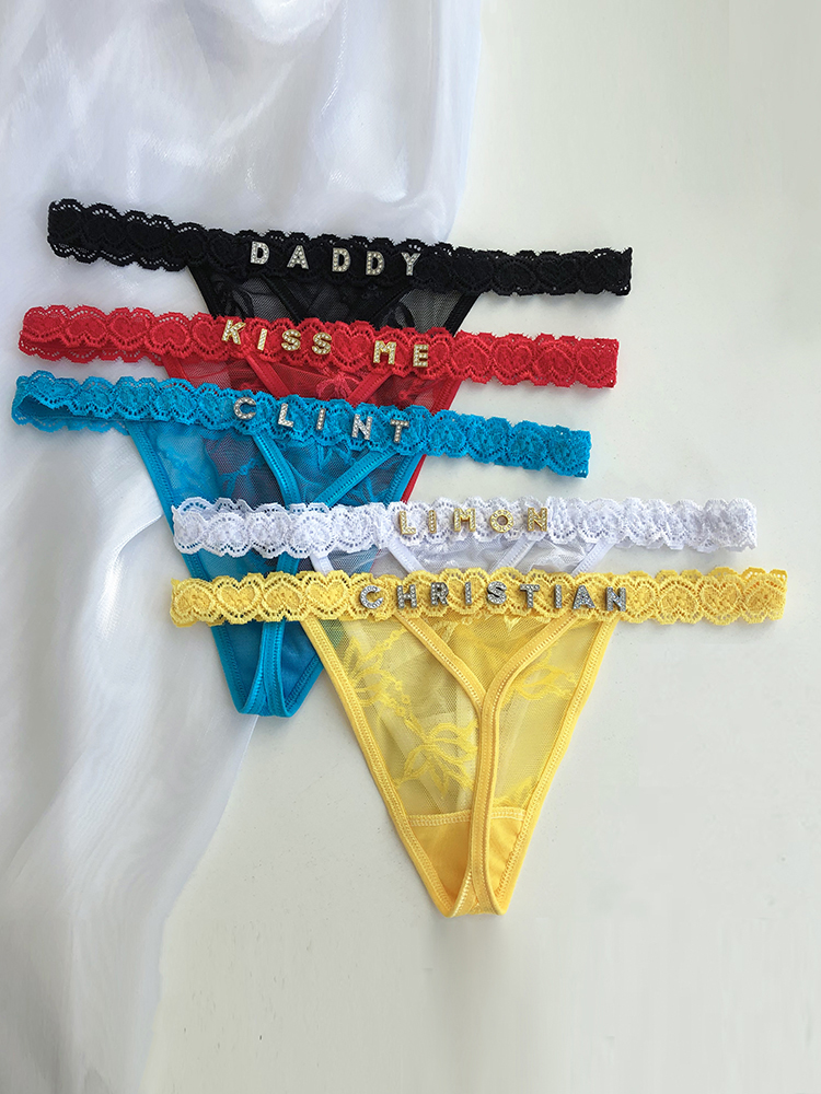 Custom Thong Panties with Name - Thong Bikini Women 评论和价格