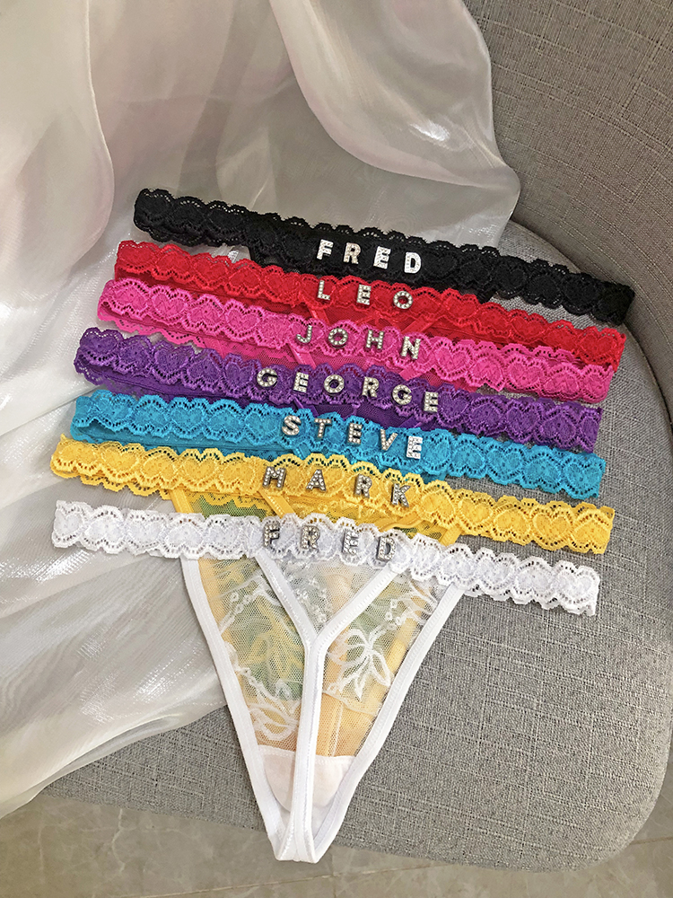 Custom Thong Panties with Name - Thong Bikini Women 评论和价格