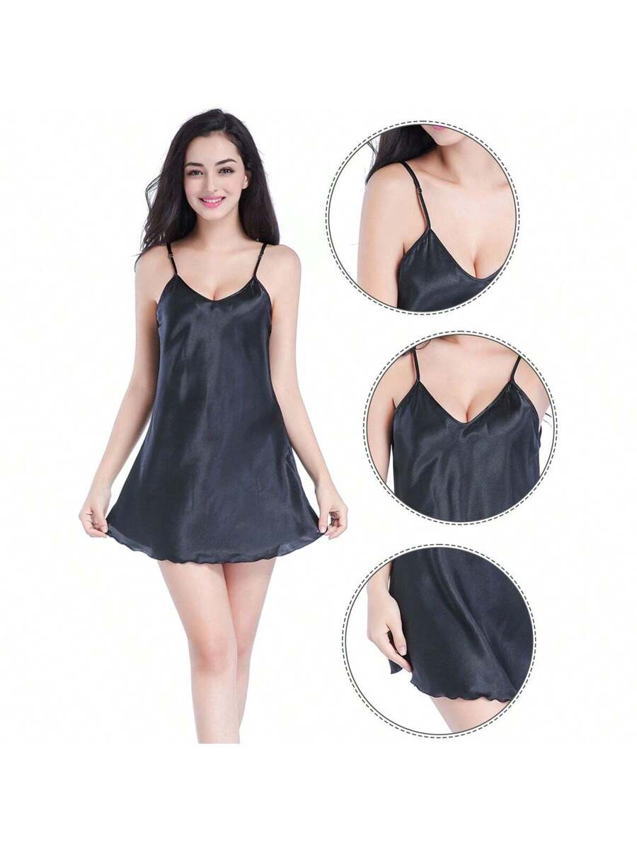Women Satin Chemise Nightgown  - Slip Dress Satin 评论和价格