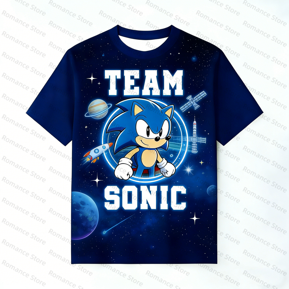 2Pcs Sonic Hedgehog Space T-Sh - Boyshort Underwear 评论和价格