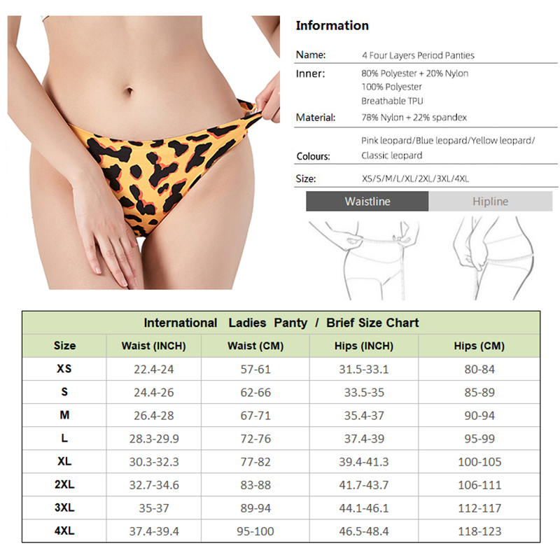 Menstrual Period Panties 4-Lay - Period Panty Absorbent 评论和价格