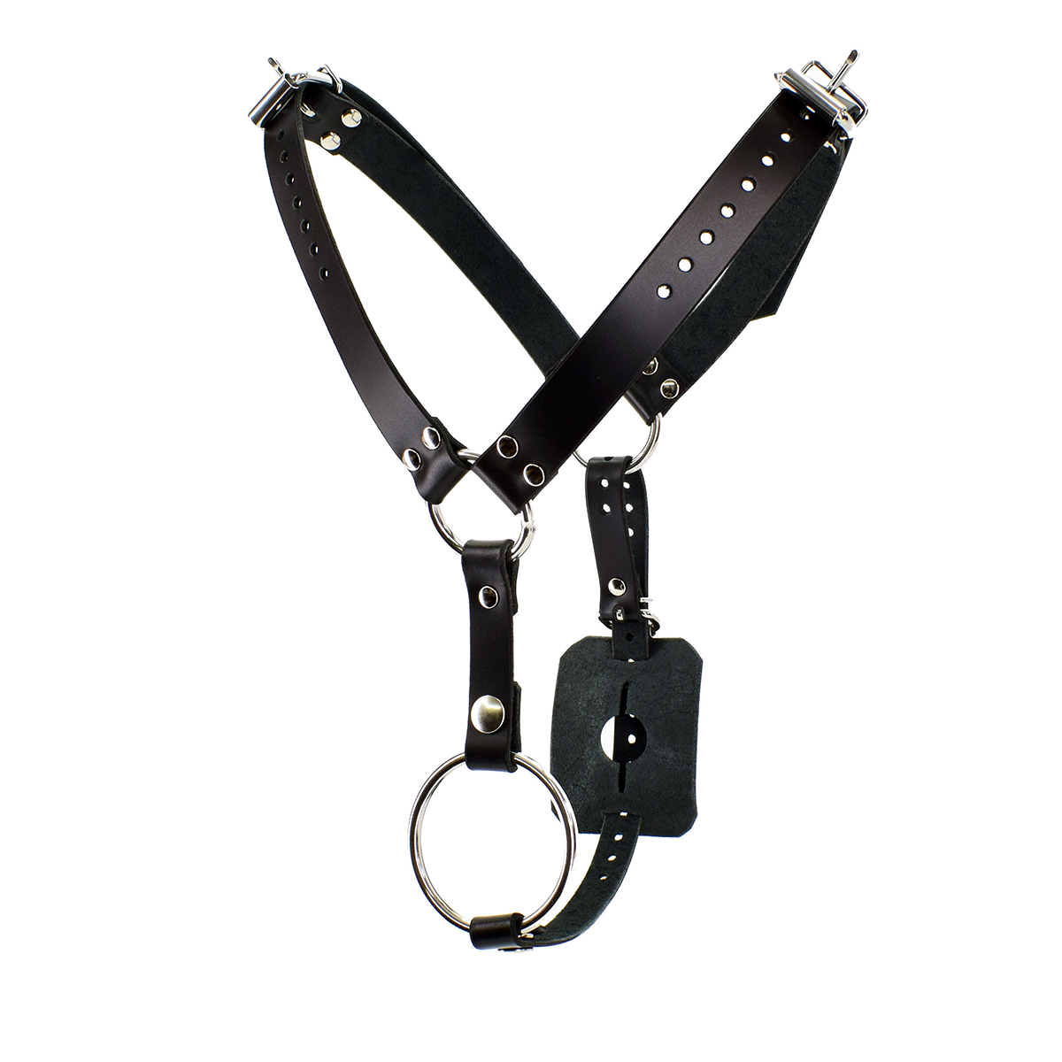 Sexy Leather Butt Plug Bondage - Garter Belt Set 评论和价格