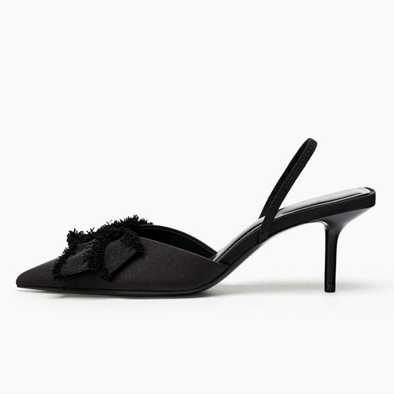 Fashion Black Satin Butterfly  - Slip Dress Satin 评论和价格