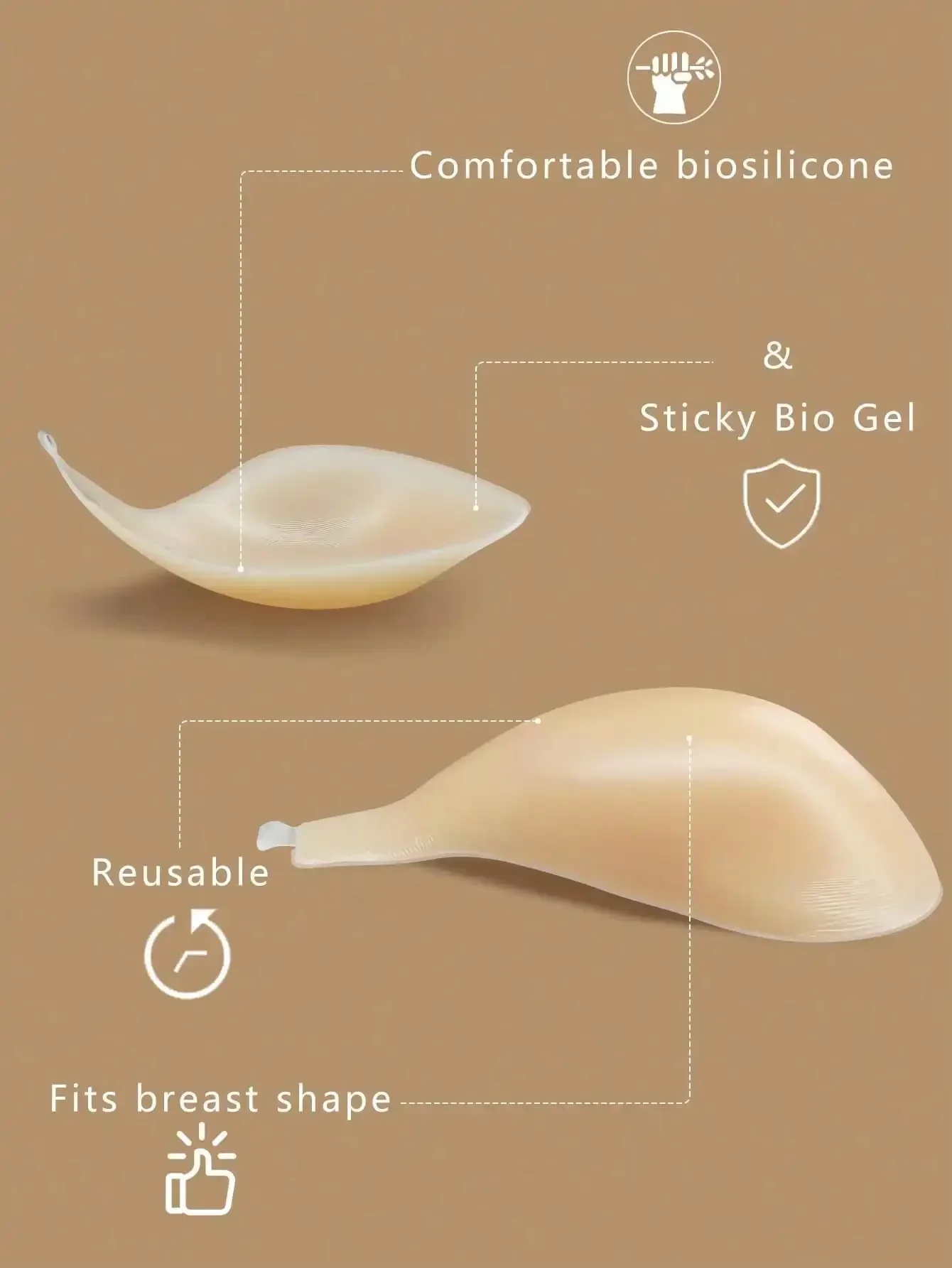 1pc Invisible Backless Straple - Strapless Bra Backless 评论和价格
