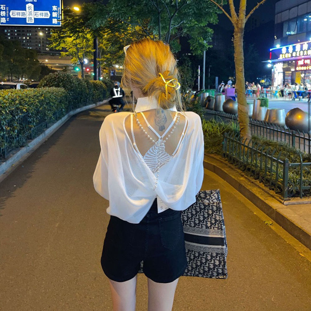 Fashion Chiffon Backless Sunsc - Cami Top Lace 评论和价格