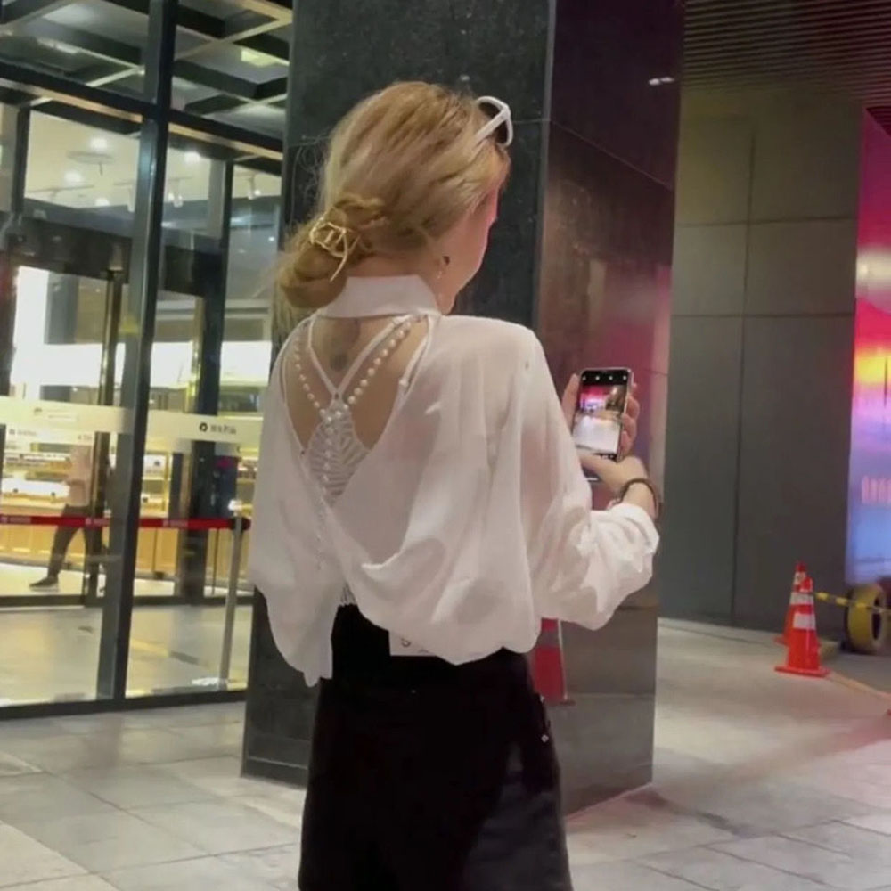 Fashion Chiffon Backless Sunsc - Cami Top Lace 评论和价格